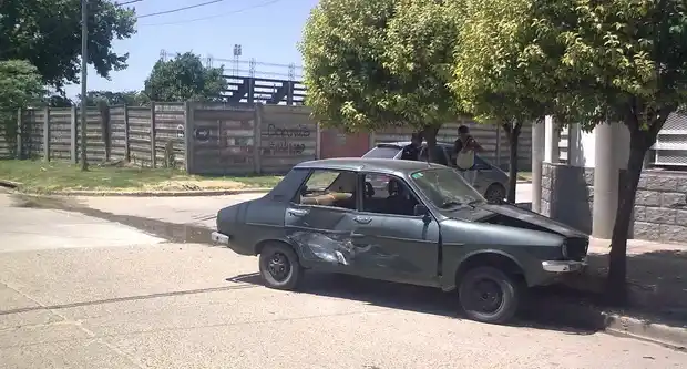 Fuerte choque sin lesionados