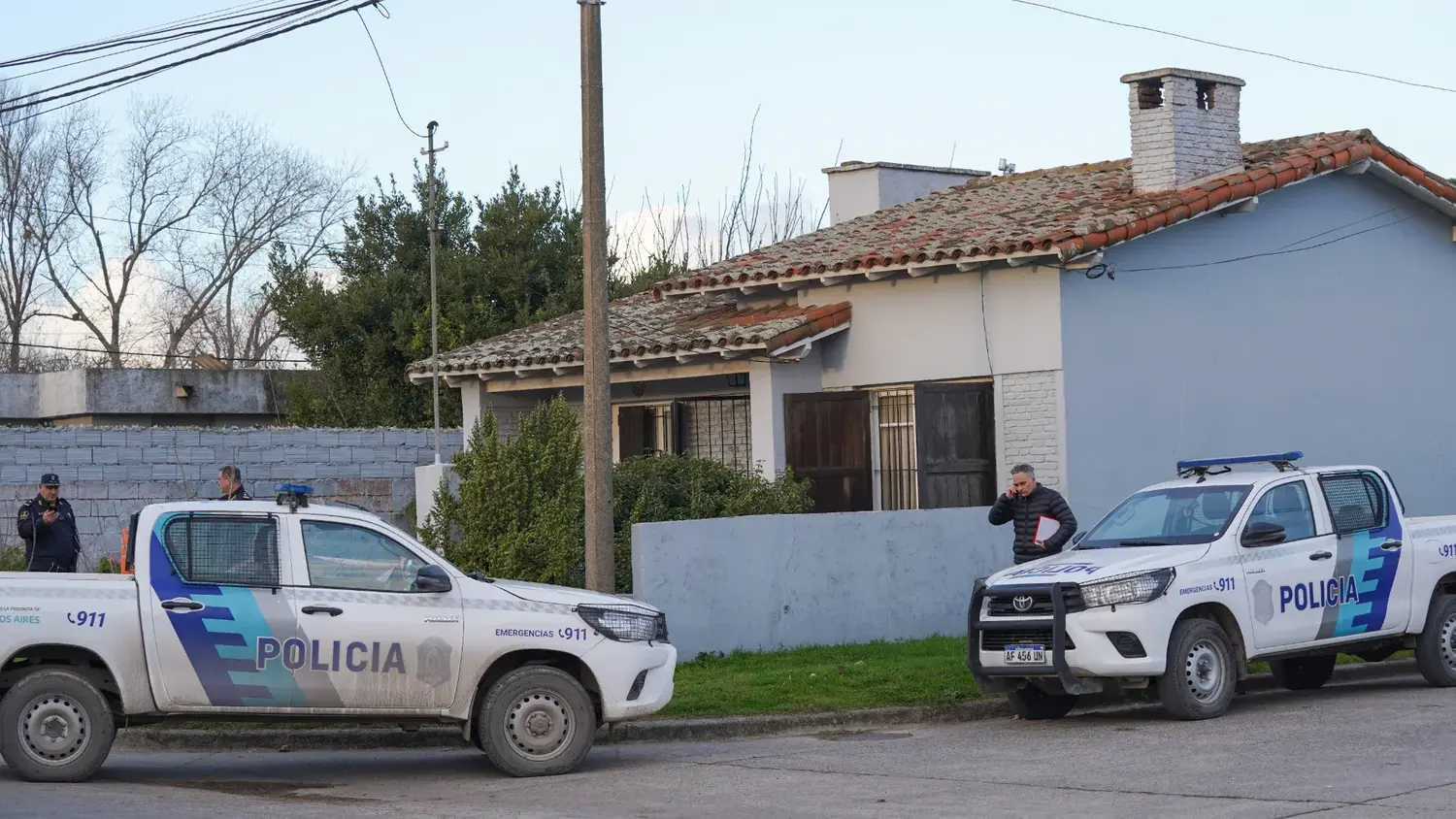 Lugar. Del macabro hallazgo hace casi una semana, el inmueble de calle 548 al 1000, de Quequén