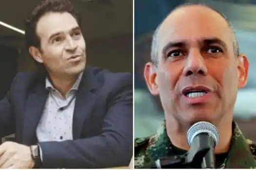 Choca candidato presidencial colombiano con el jefe de las fuerzas militares
