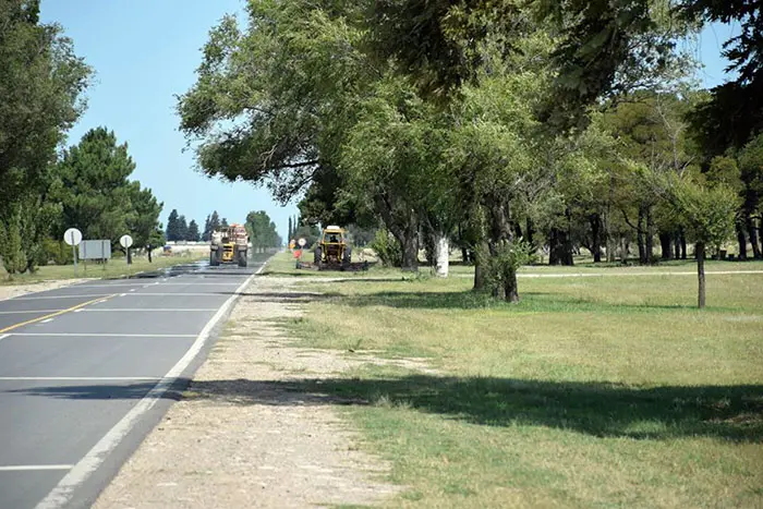 Trabajos de mantenimiento en espacios verdes de San Cayetano
