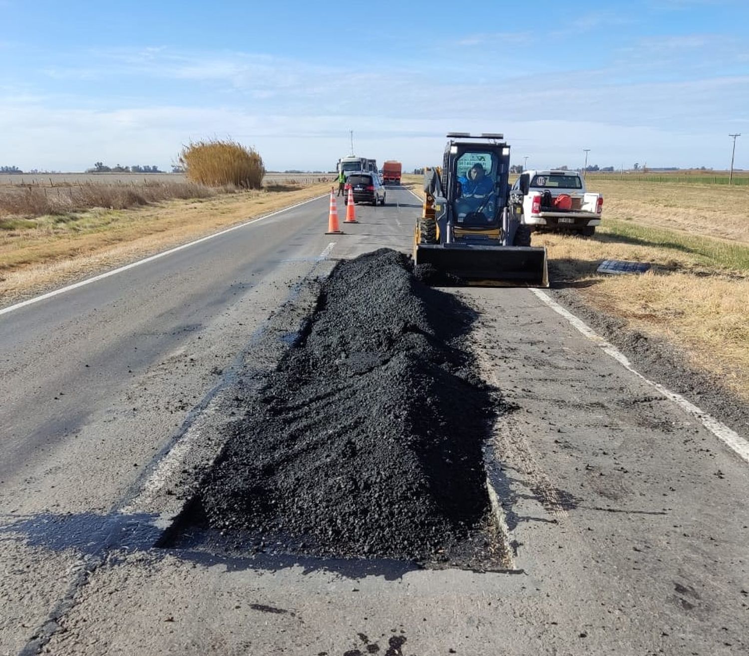 Trabajos de mejora en Ruta 33 entre Venado y Elortondo