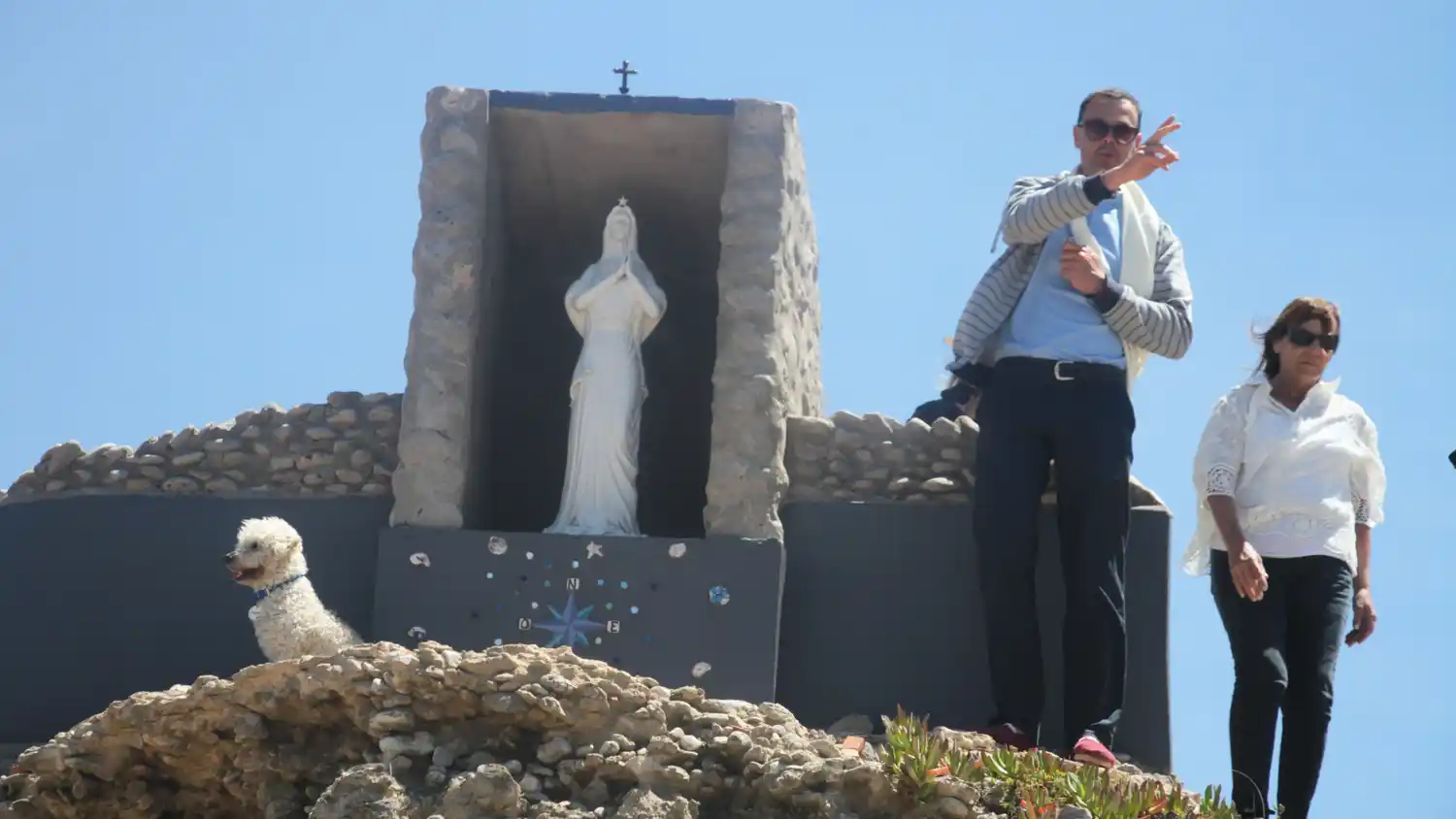 La Virgen Stella Maris volvió a la playa