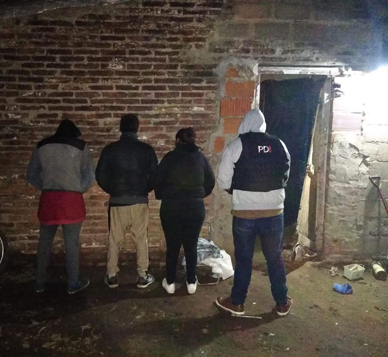 Tres de los detenidos en los allanamientos del 22 de mayo.