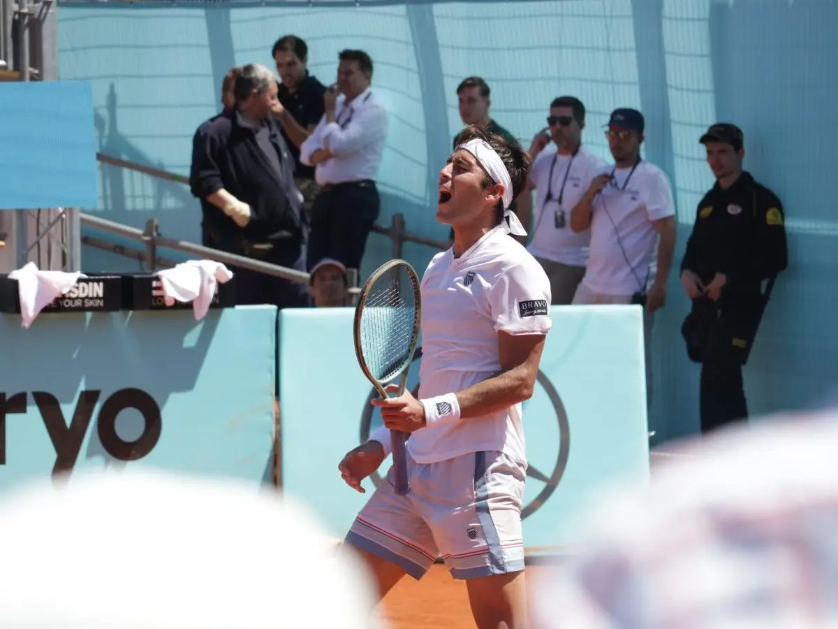 Tomi Etcheverry se metió en la 2 ronda del Madrid Open.Foto:ESPN