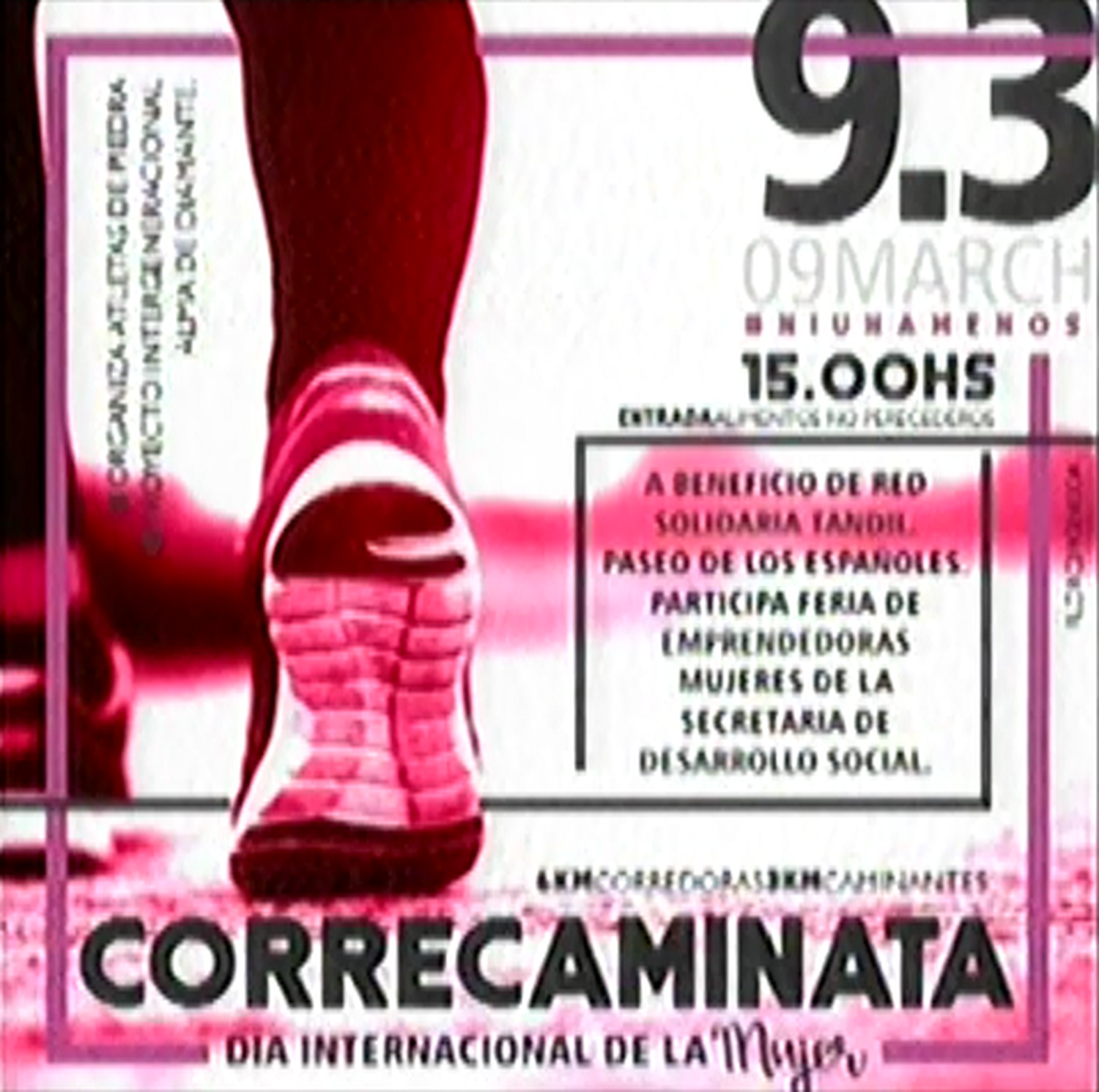 Correcaminata del Día de la Mujer, a beneficio de Red Solidaria Tandil | La Ciudad