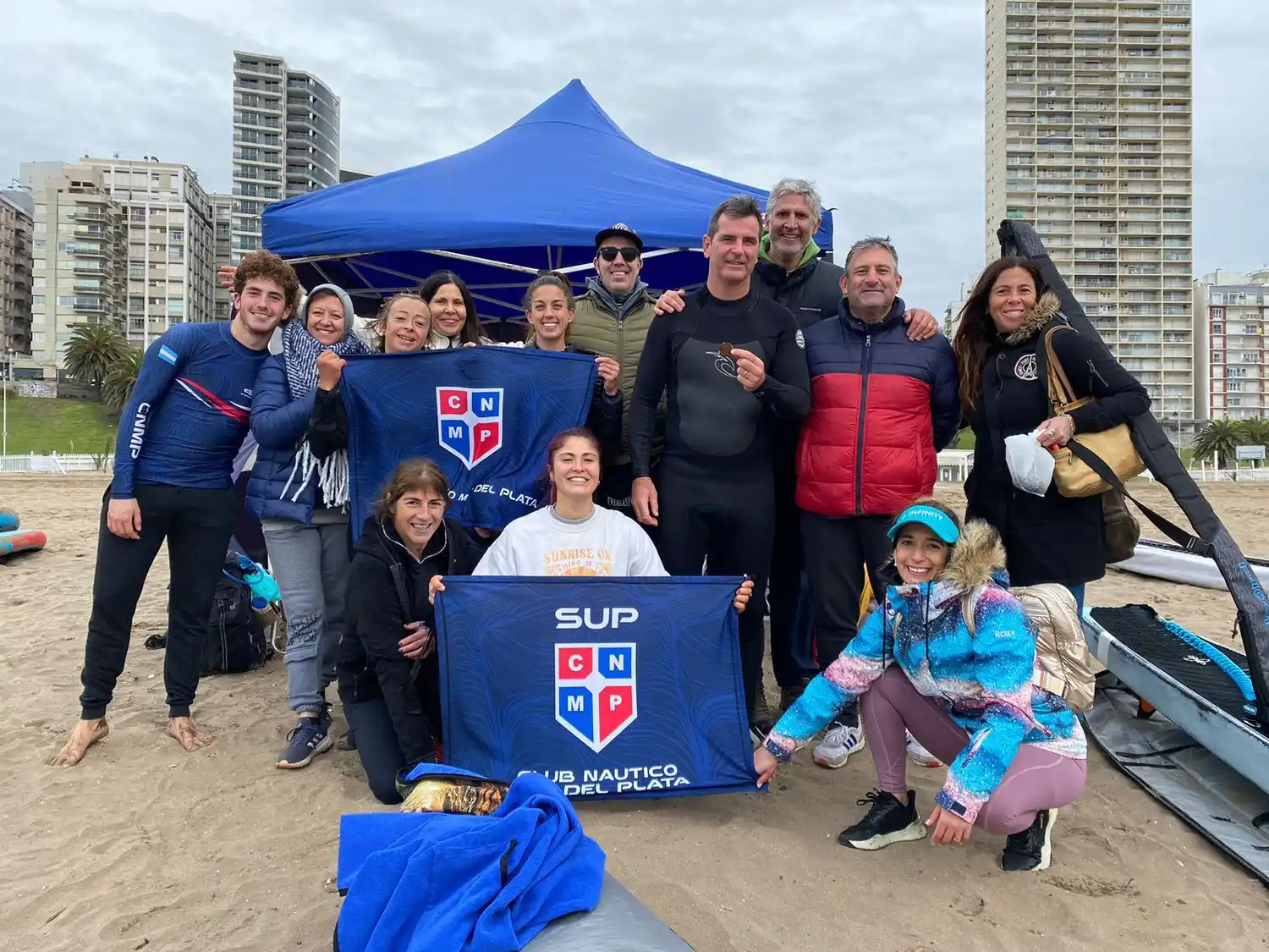 El Club Náutico se destacó en la 3ª fecha del Circuito Argentino de SUP