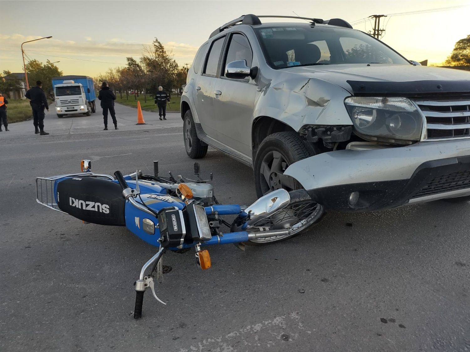 Dos personas fueron hospitalizadas por un choque en la ruta 228 y Almafuerte
