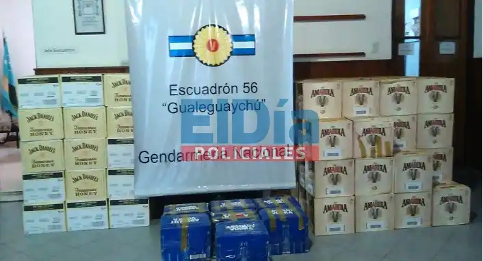 Secuestraron más de 2 millones de pesos en whisky, vodka y Amarula