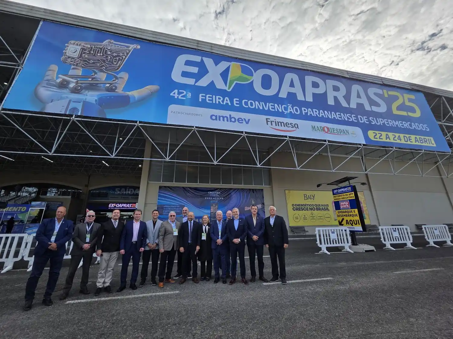 Empresarios santafesinos presentes en Brasil.