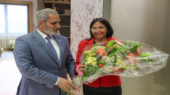 Delcy Rodríguez llega a Viena para participar en evento de la OPEP