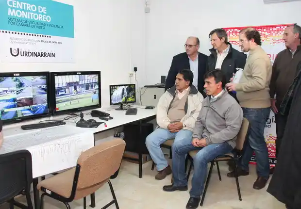 Inauguran en Urdinarrain la sala de monitoreo con 14 cámaras de seguridad