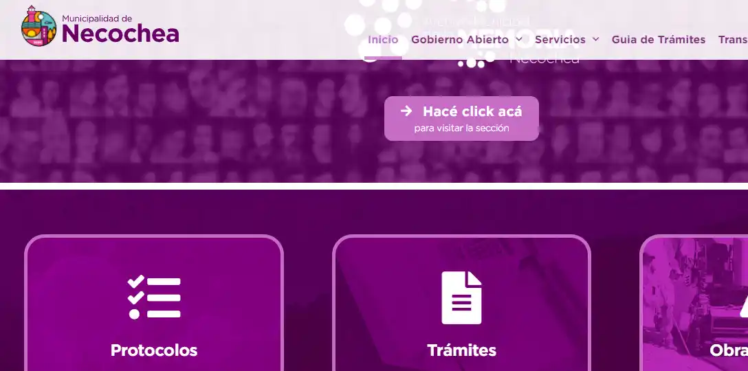 pagina de la municipalidad