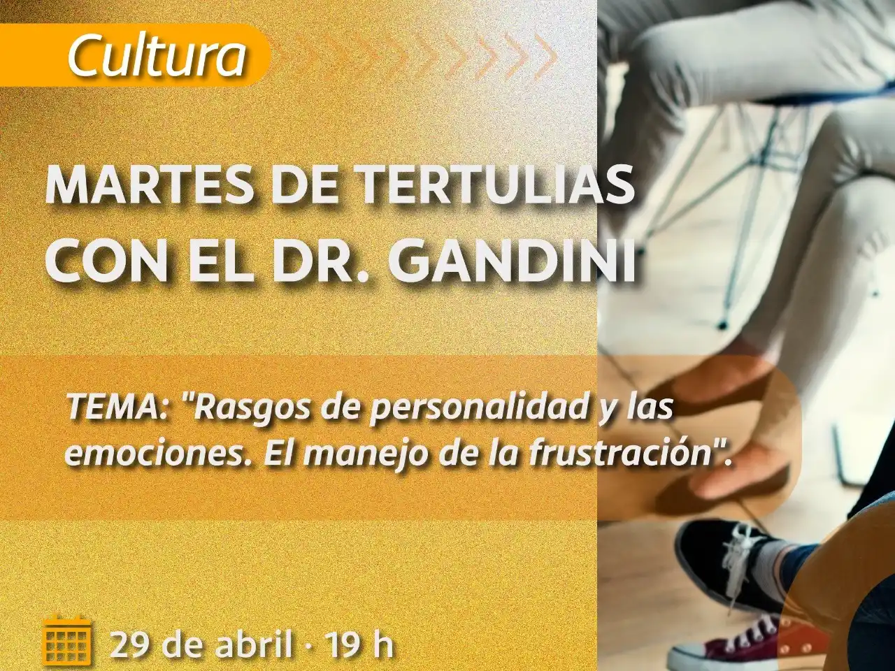 Cacho Gandini se presenta en una nueva edición de "Martes de Tertulia" en el Quirós