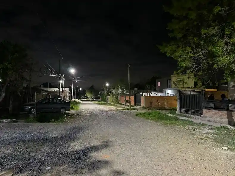 Calle Pampa, entre Vélez Sársfield y Lago CArdiel, lugar donde se produjo el accidente fatal. Foto: Pilar a Diario