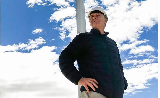 Macri inauguró en Bahía Blanca el parque eólico Corti