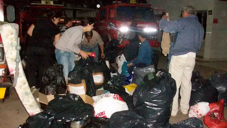 En Concepción del Uruguay se reunieron más de 60 toneladas de donaciones para La Plata