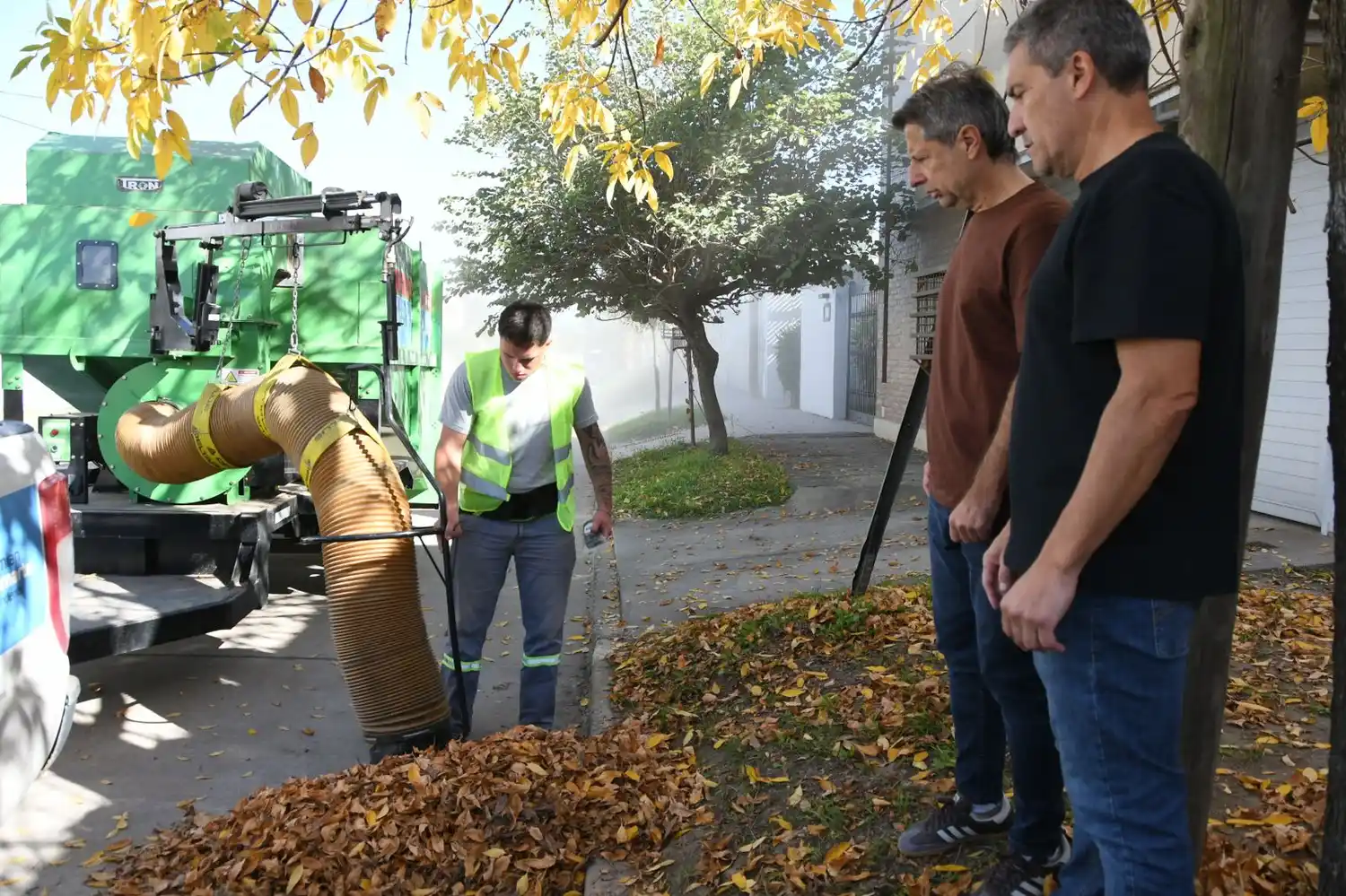 El intendente visitó barrio Independencia.