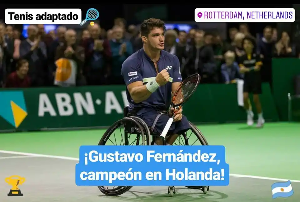 Tenis adaptado: Gustavo Fernández, campeón en Holanda