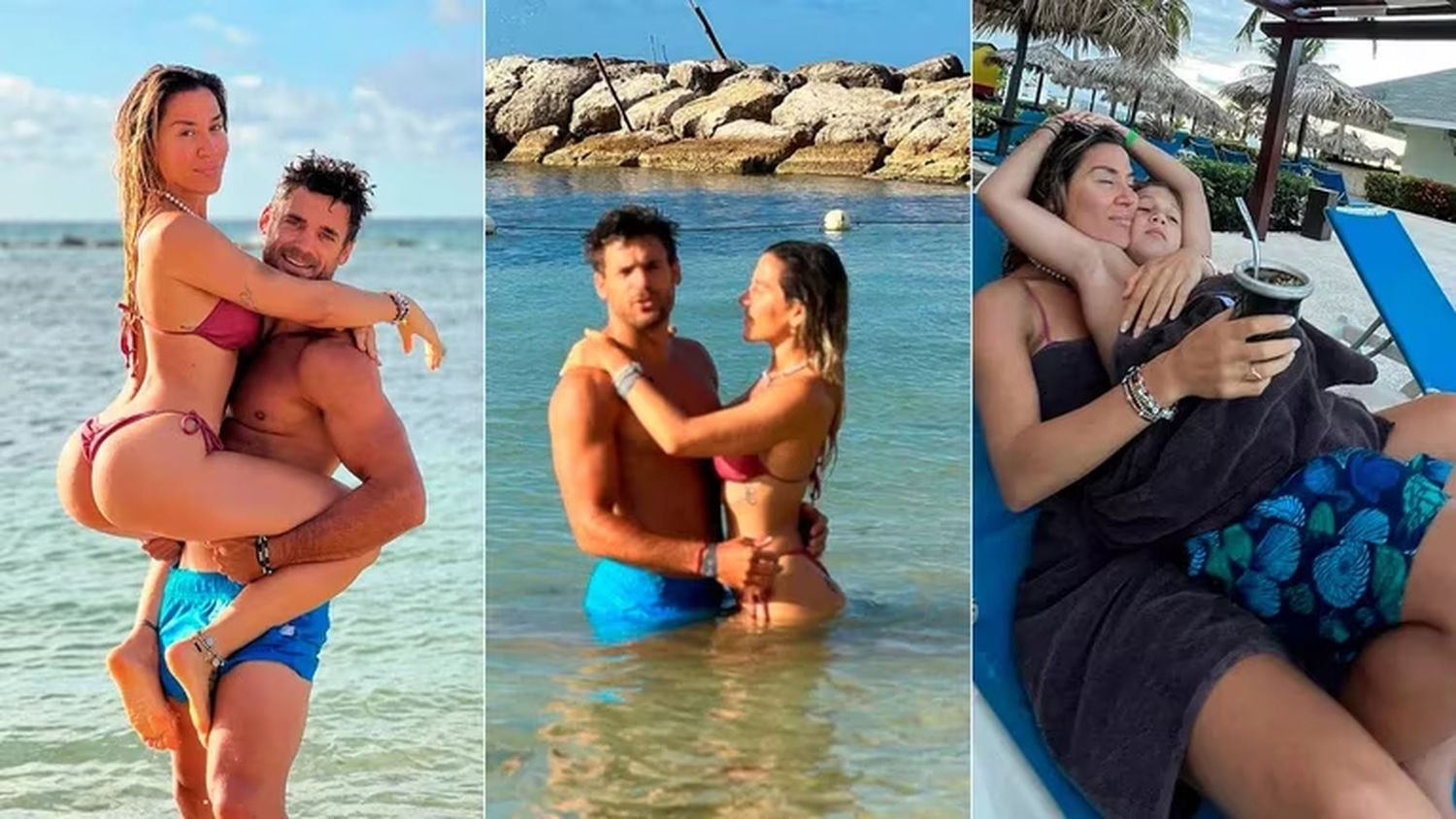 Jimena Barón, enamorada de su hijo y de su novio en Jamaica