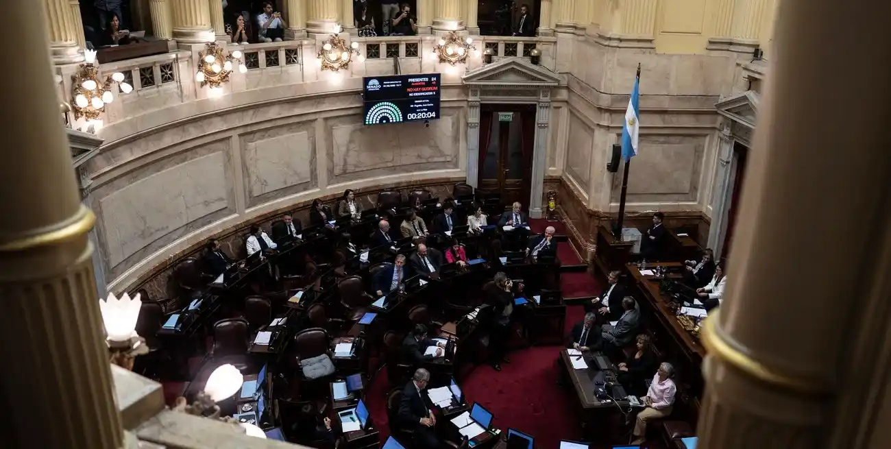 Senado de la Nación Argentina. Crédito: Xinhua/Martín Zabala