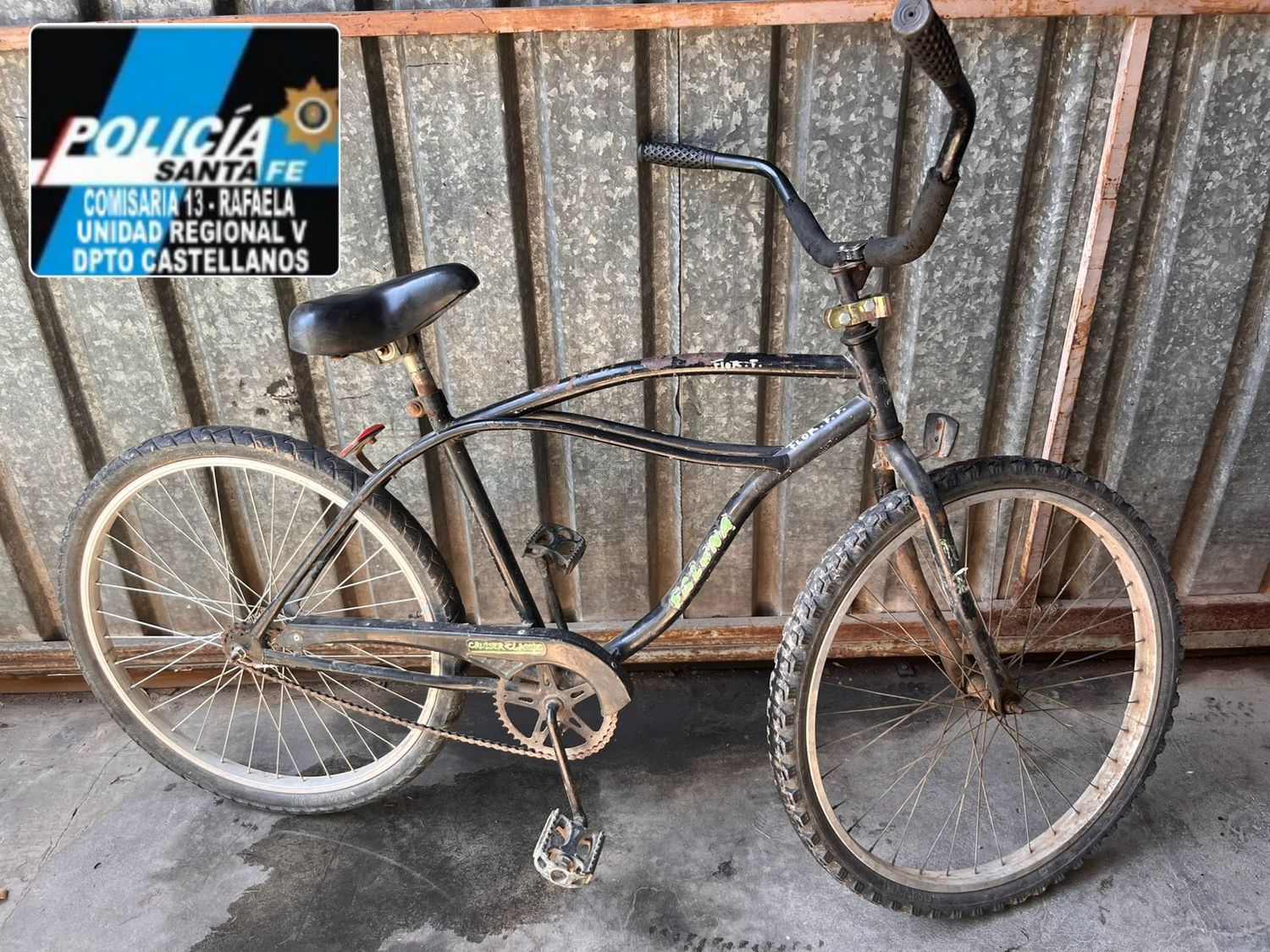 Robaron una bicicleta en barrio Barranquitas: el sospechoso aprehendido es un menor de edad