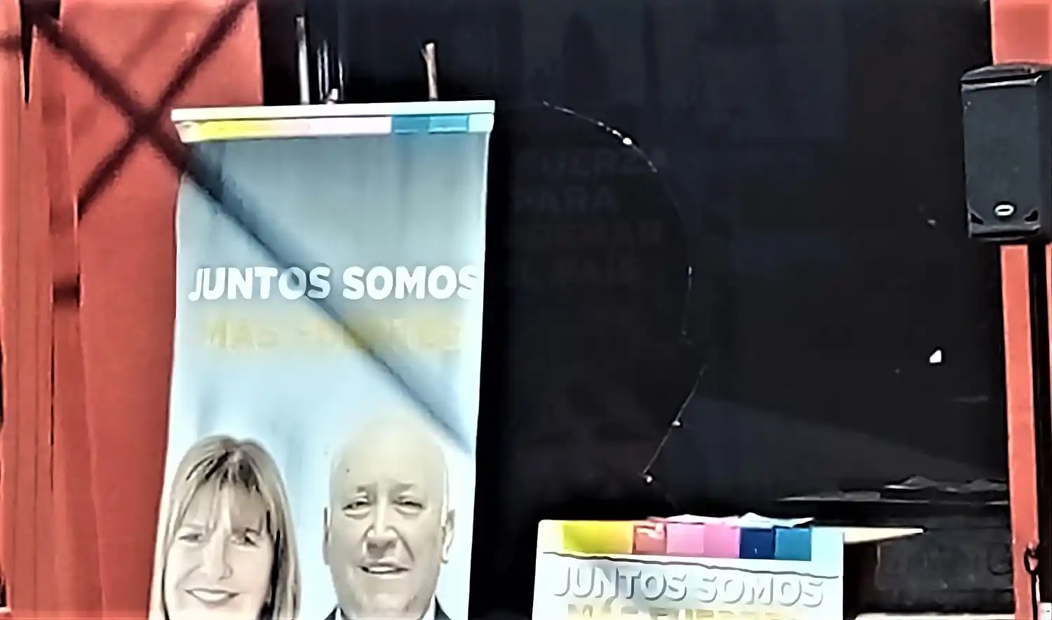 Vandalizaron el local de campaña de Juan Almada