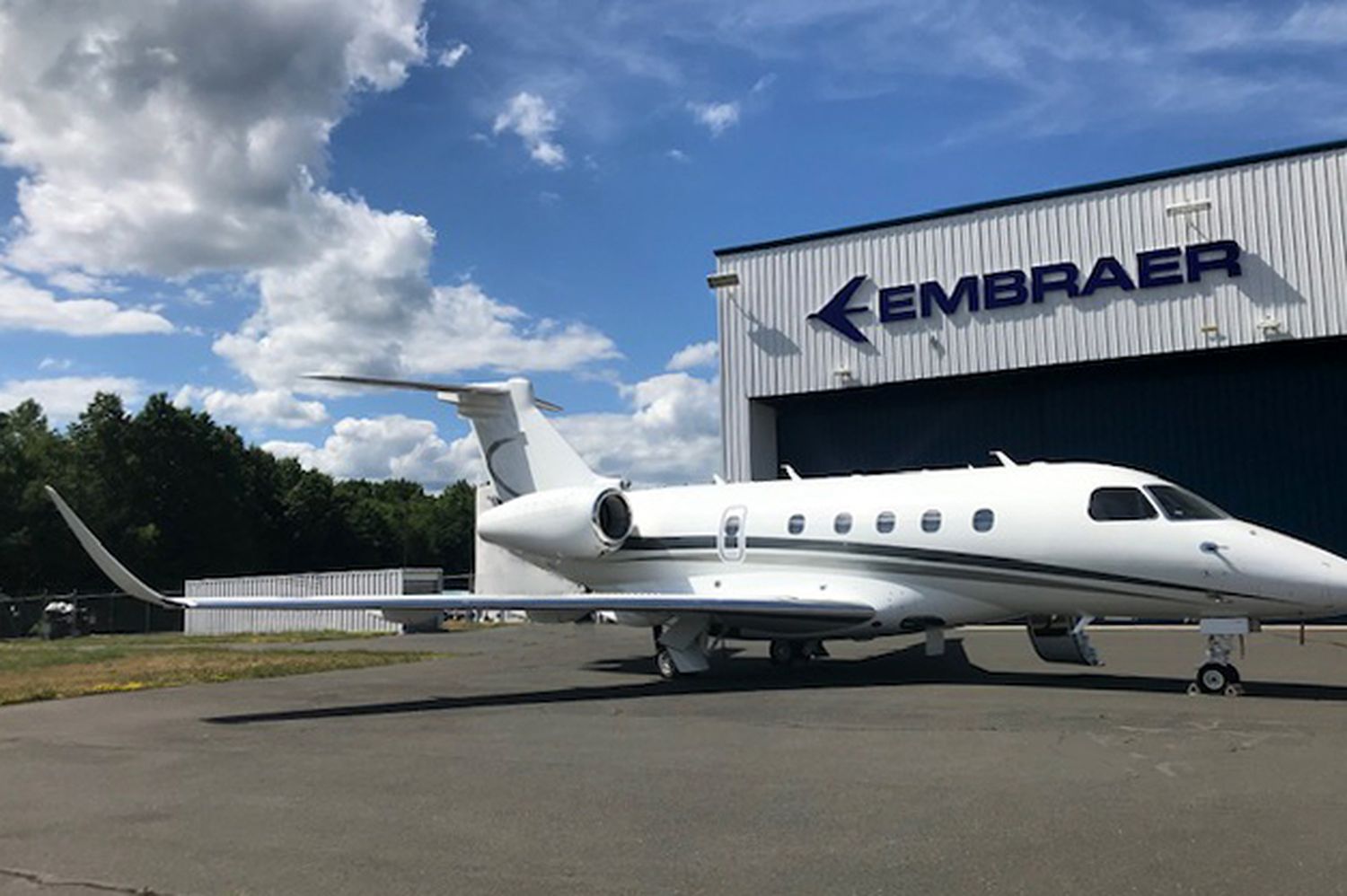 Enchúlame la máquina: Embraer realizó la primer conversión de Legacy 450 a Praetor 500