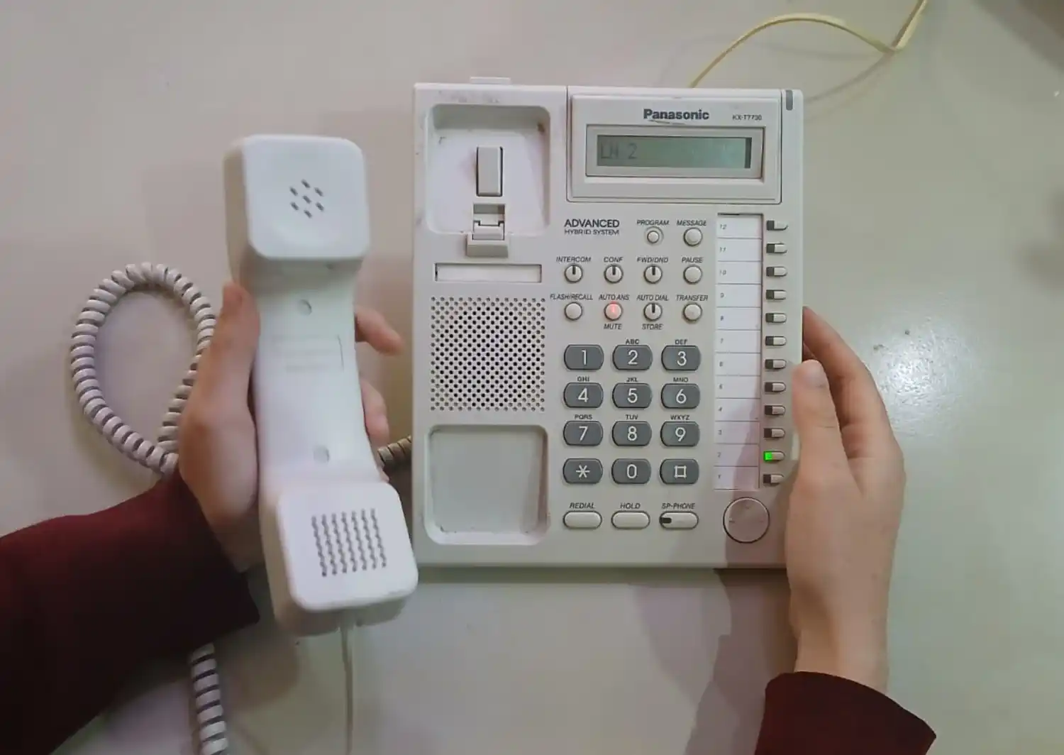La llamada fue a través del teléfono de línea fija. Imagen ilustrativa.
