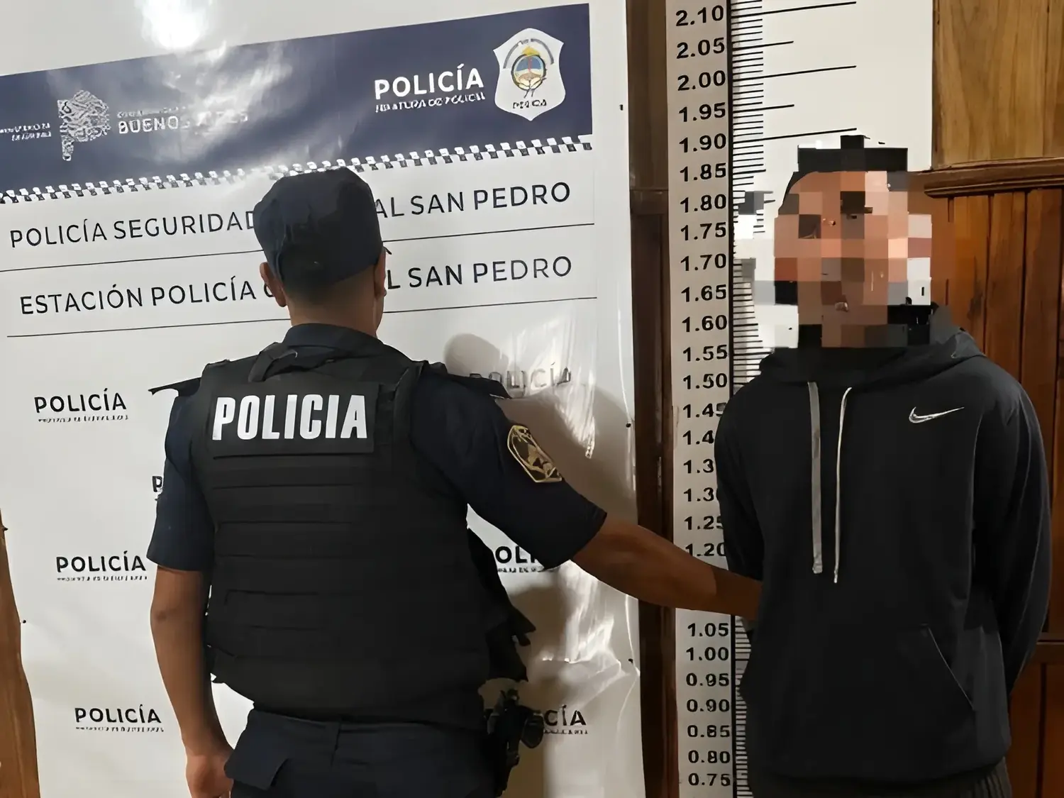 El delincuente quedó a disposición de la Justicia.