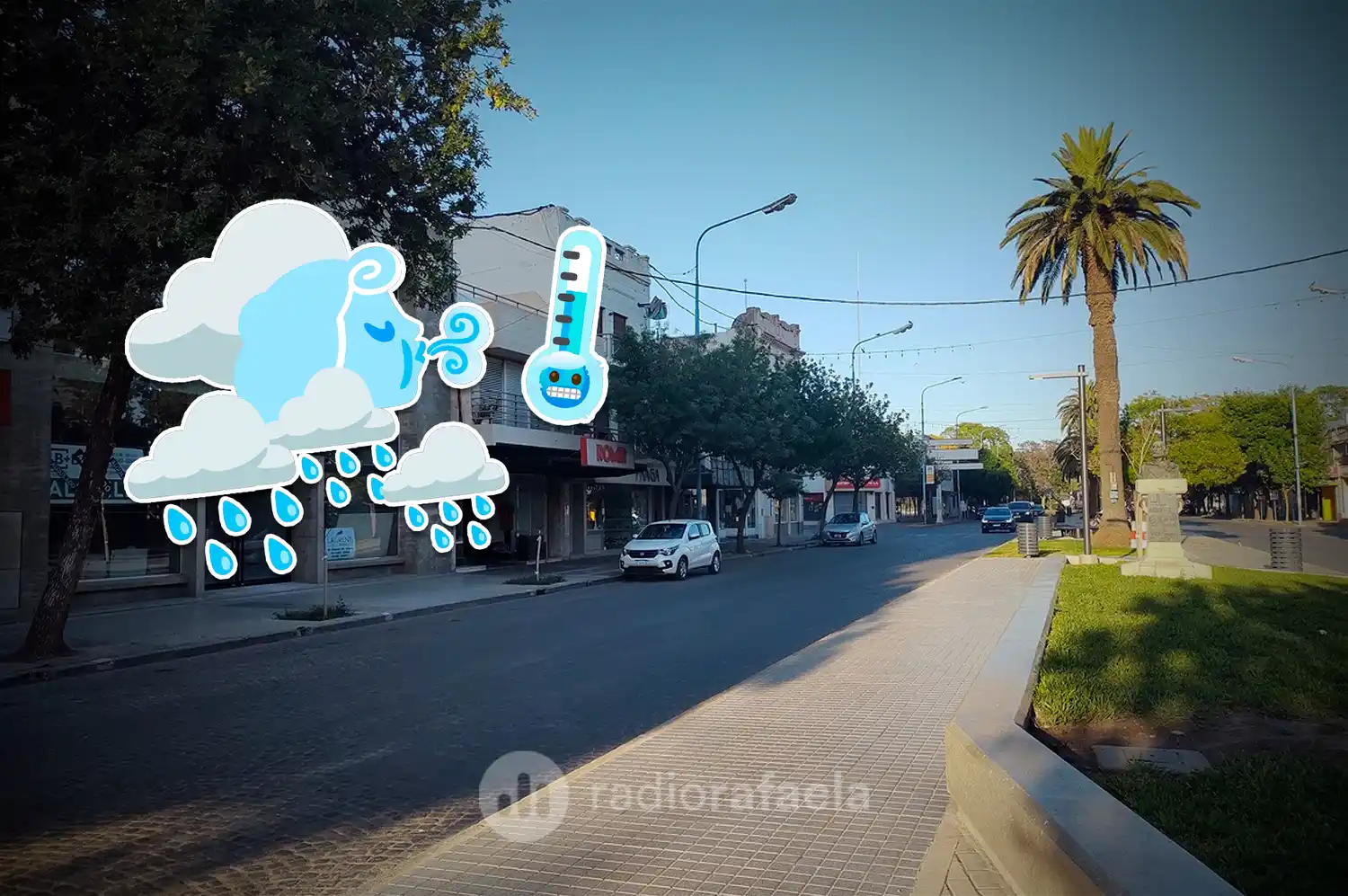 ¿A qué hora llega el viento sur y la lluvia a Rafaela y a cuánto volverá el frío extremo?