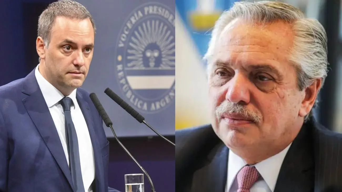 Contrapunto capilar entre Adorni y Alberto Fernández.
