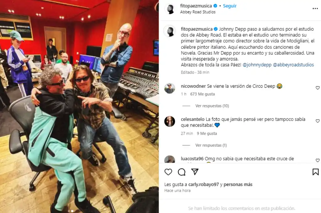 Fito Páez y Johnny Depp