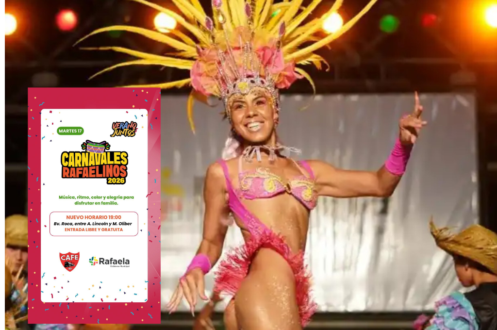 Si el tiempo lo permite, hoy a las 19 se realizarán los tradicionales Carnavales Rafaelinos
