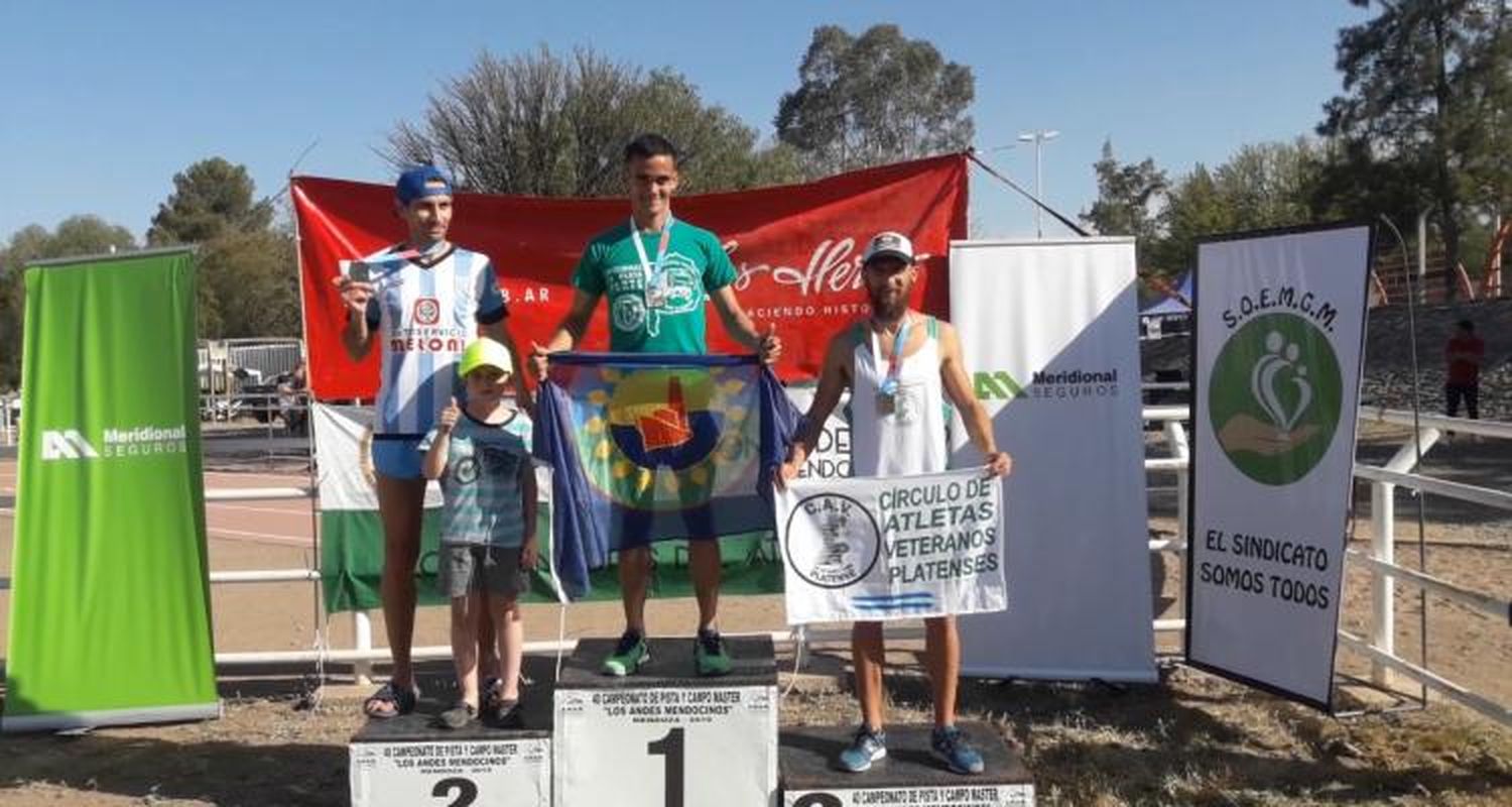 Silvio Espíndola triple medallista en el Nacional para másters en Mendoza