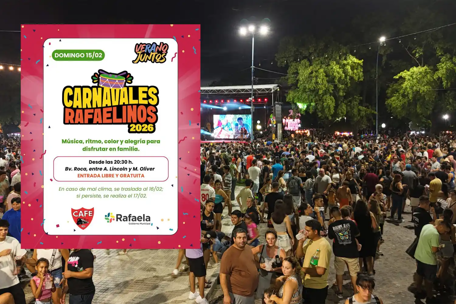 Carnavales rafaelinos: "Va a ser una noche con muchas actividades para todo público, para que la familia vaya a disfrutar"