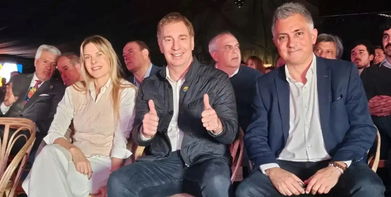 Karen Reichardt, Diego Santilli y Sebastián Pareja. Foto: NA