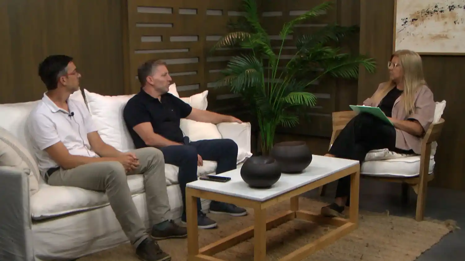 Mariano Gonnet, traumatólogo, y Tomás Baliña, médico generalista, en Eco Salud.