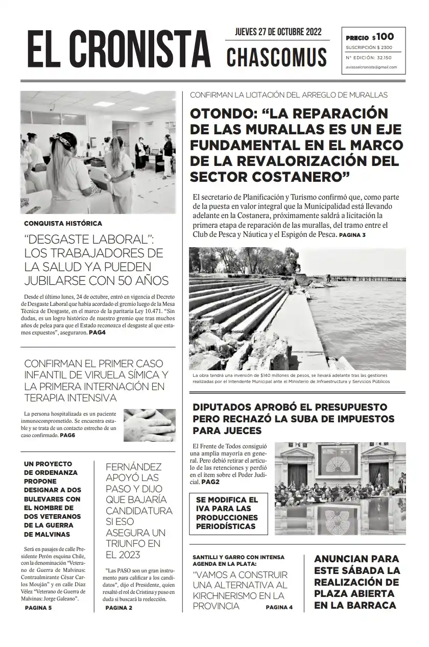 TAPA 27 OCTUBRE 2022