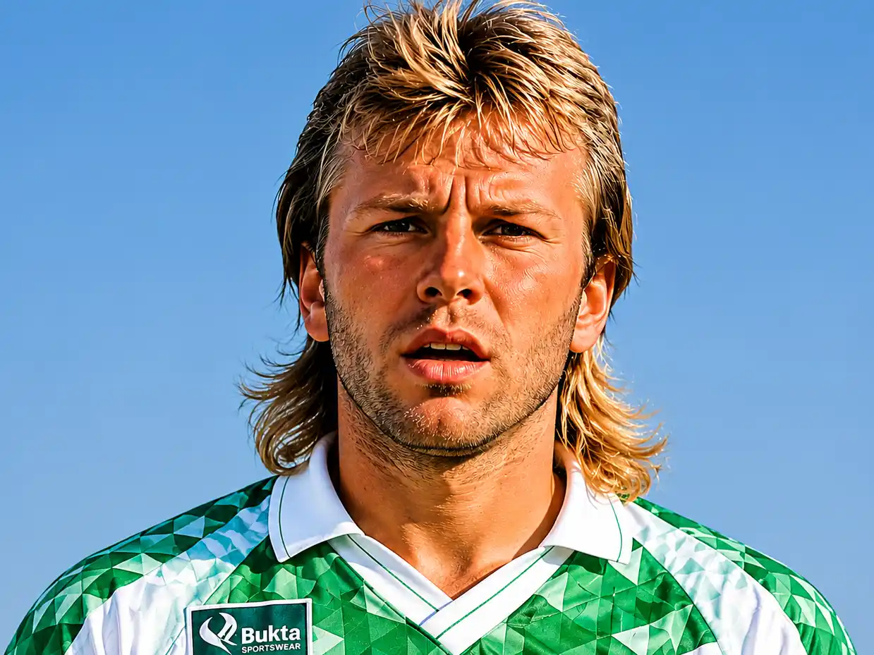 Con 35 años menos y melena rubia: Zielinski supo defender los colores de Kimberley en 1991.