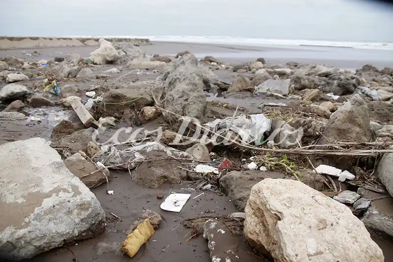 Bolsas, envases y suciedad predominan en la playa