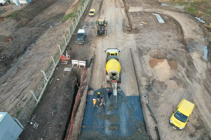 asfalto parque industrial