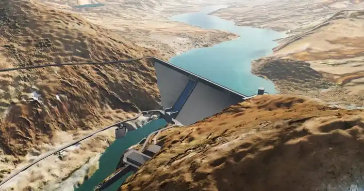 El proyecto de la megaobra Portezuelo del Viento. La iniciativa está prevista a desarrollarse en el departamento de Malargüe.