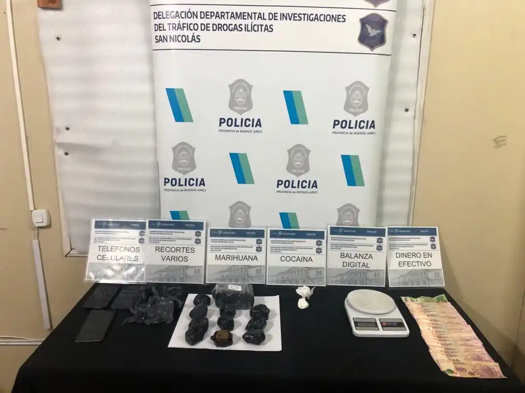 Aprehendieron a un baraderense que escondía la droga en la casa de su novia en San Pedro