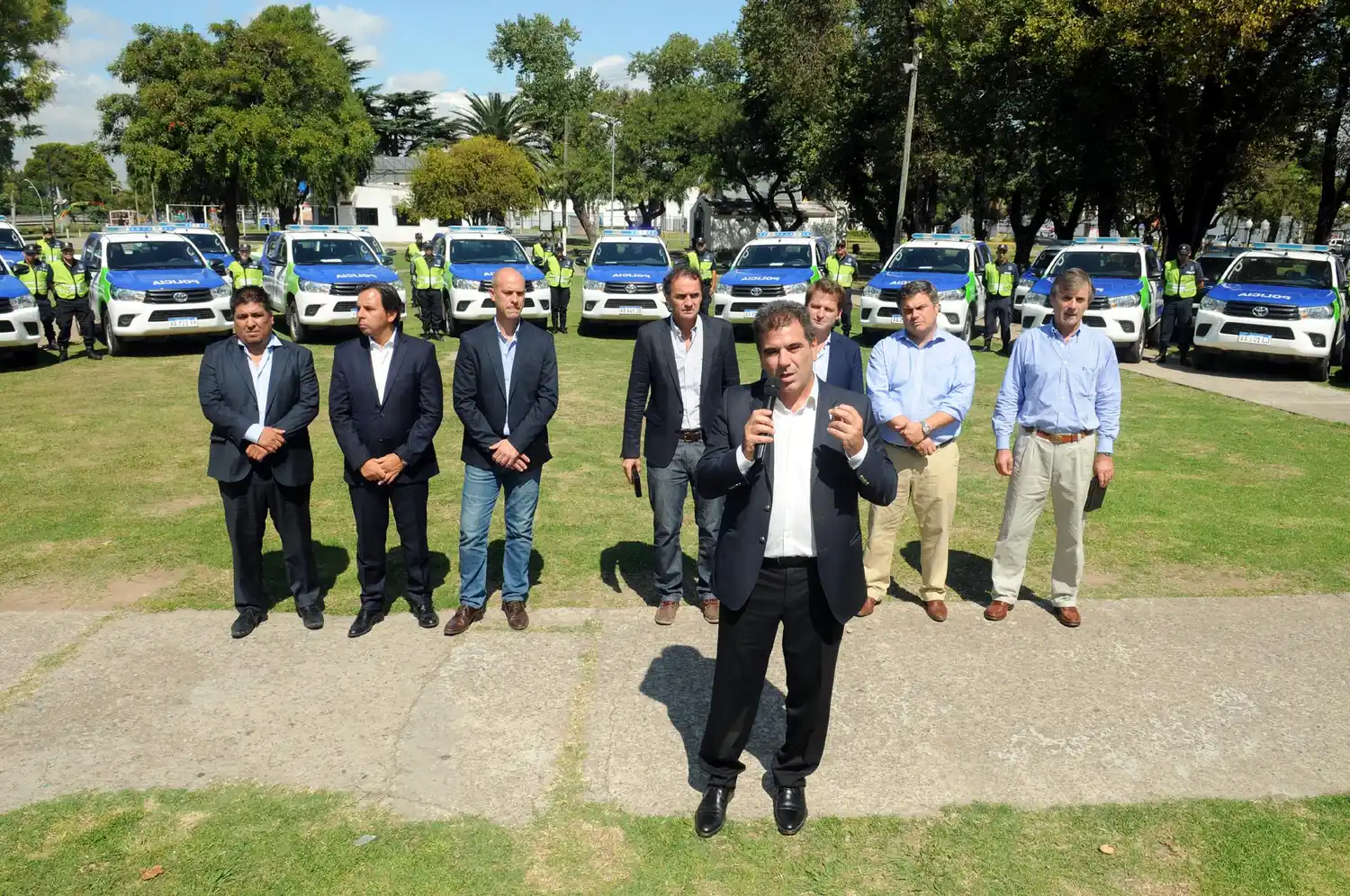 Ritondo en San Martín: "Nadie se va a quedar sin policías"