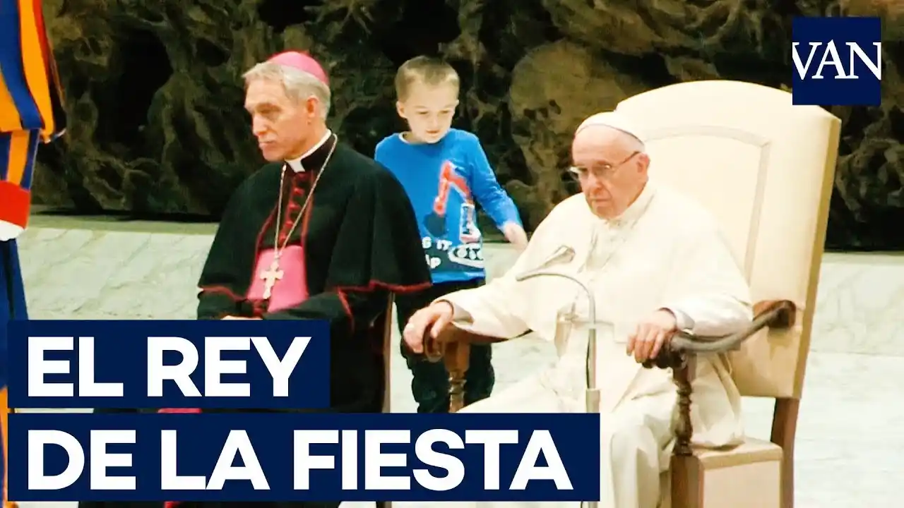 Un nene se coló en la audiencia del Papa Francisco