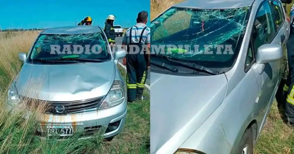 "La Ruta 65 está hecha pedazos": se iban de vacaciones, volcaron en Urdampilleta y estallaron las quejas en redes