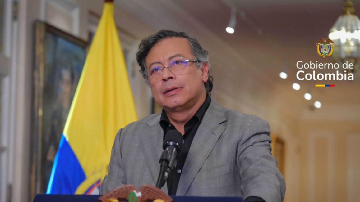 El presidente Gustavo Petro en la Casa de Nariño.