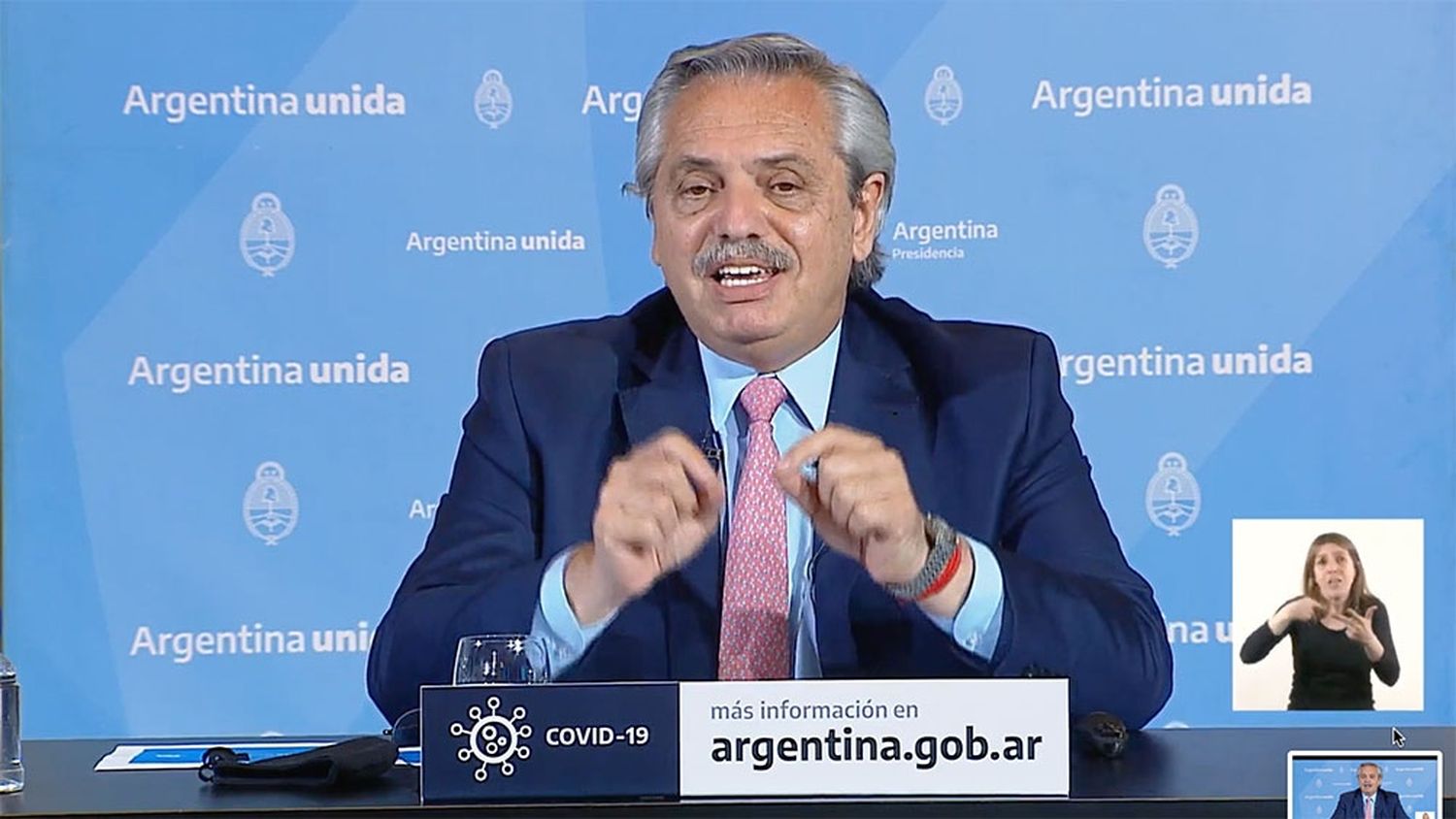 Alberto Fernández anunció restricción de circulación en departamentos del interior