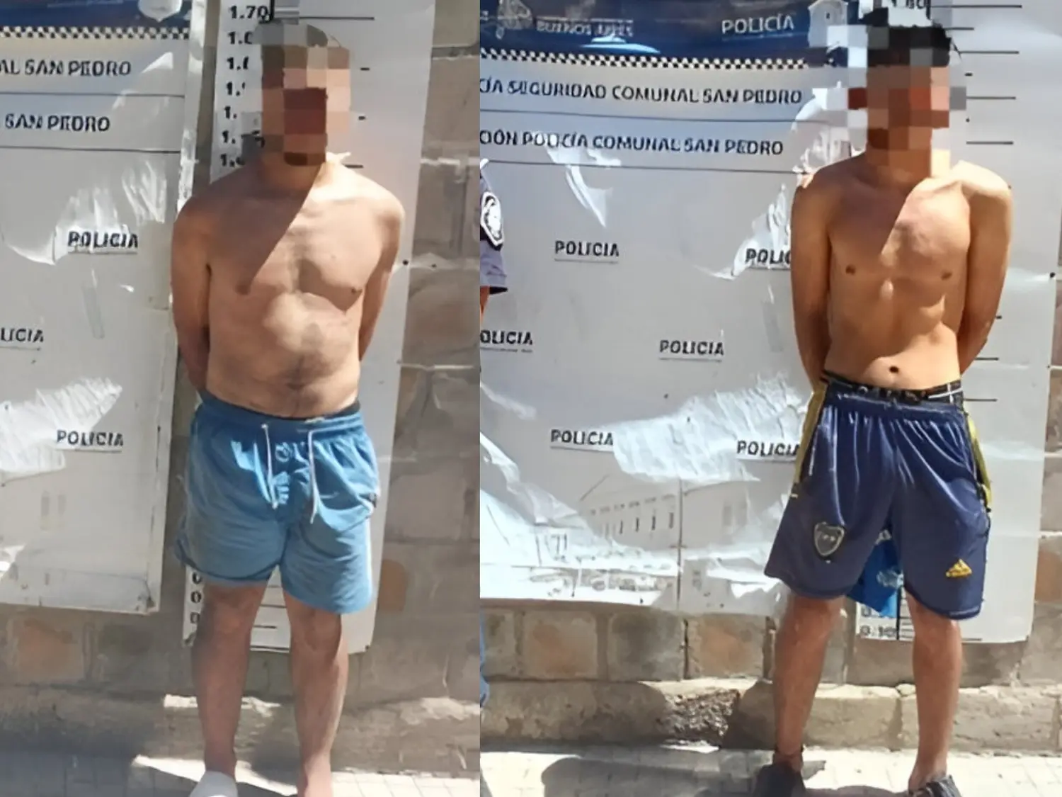 Los protagonistas del hechos fueron aprehendidos por la policía.