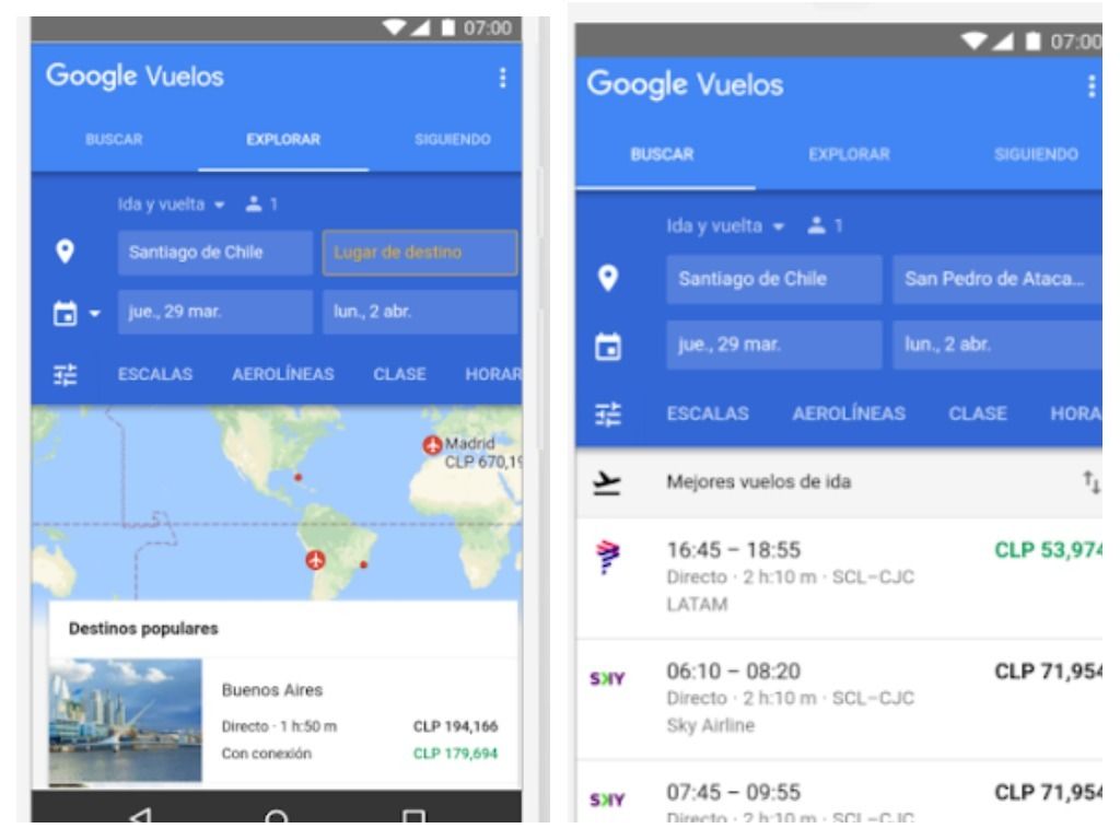 Google Flights está disponible desde hoy en Argentina